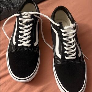 Vans Black and White Low-Top Sneakers